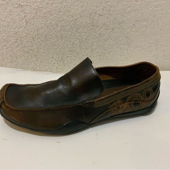 Skechers Mens Loafers Driving Moccasin Casual Slip On Leather Brown Size 9.5 main image 14